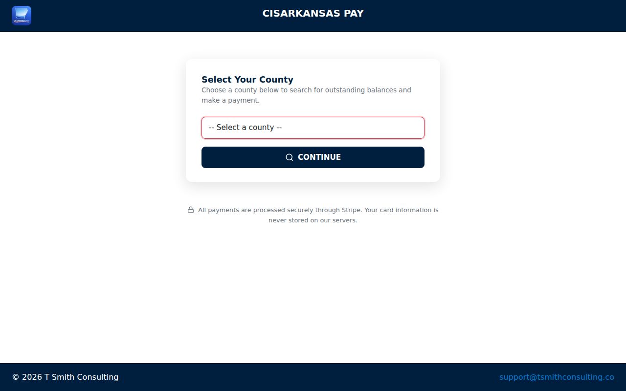 Miller County Circuit Clerk payment service separate from case search
